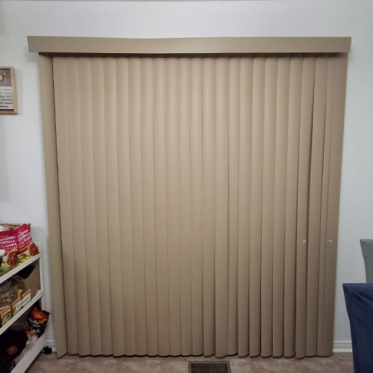 This interaction is an envionmental one that focuses on blinds. Sometimes people in my family work at our dining table for so long that it gets dark and they forget to close the blinds. I think having an obvious indicator of them being closed can be a helpful reminder, and also provide a bit of light if it gets too dark 