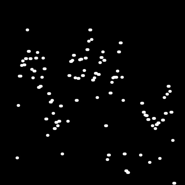 <a href='https://editor.p5js.org/Orzrihh/full/pAP02RBvz'>Link to Sketch</a><br>This was a simpler version of a plotting visualiser. Its meant to be connected by lines, but the sparse particle look was more interesting to me since it makes the peaks in audio very obvious at a glance