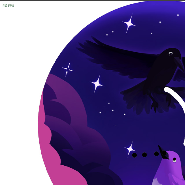 Before I added my data portrait files, I tested replacing one of the images in the template with one of my own works. It was a large size, and that reflected by being blown up in the preview. This reinforced that I had to pay attention to the sizes of my images