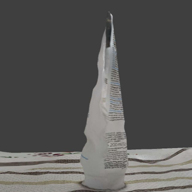 This scan was not perfect however, since from the side there were noticable holes on the surface.