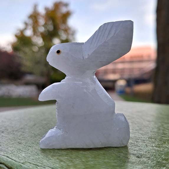 For this activity, I went forward with modeling the quartz rabbit. From the side a lot of the parts of it are easy to see, such as the ears, paws, and its tail.