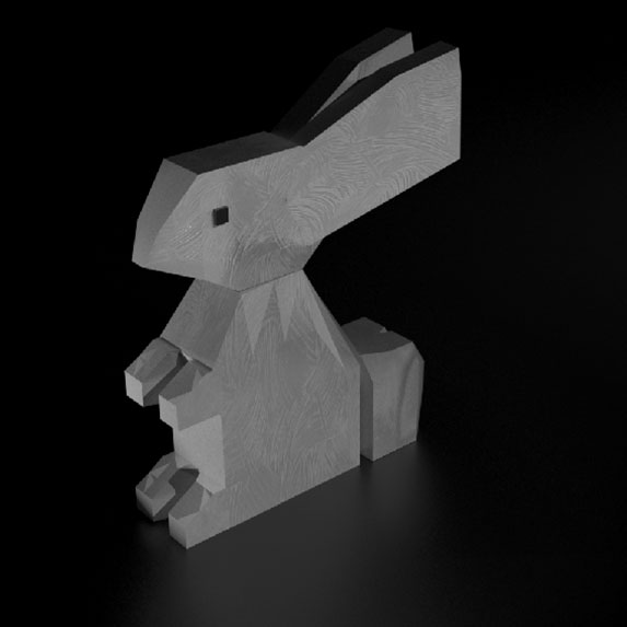 I also played around rendering my object and seeing how differnt backgrounds effected the lighting. I used a textured backdrop on the previous image, and this one was a more reflective material.